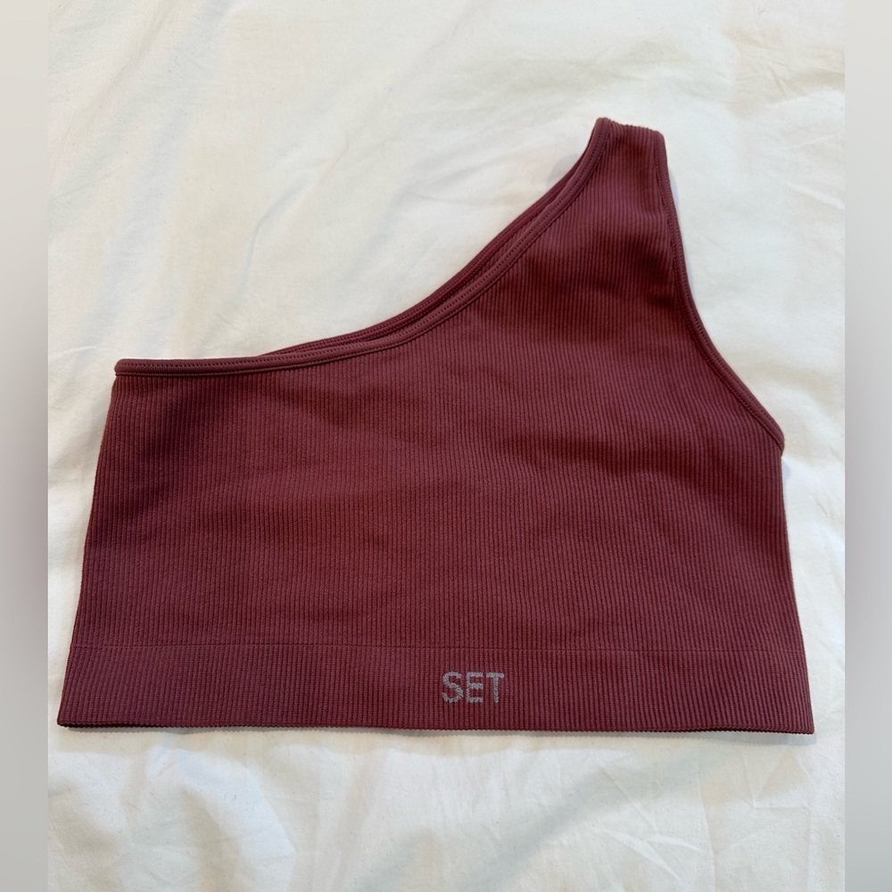 Set Active SCULPTFLEX® RIBBED ONE SHOULDER BRA
